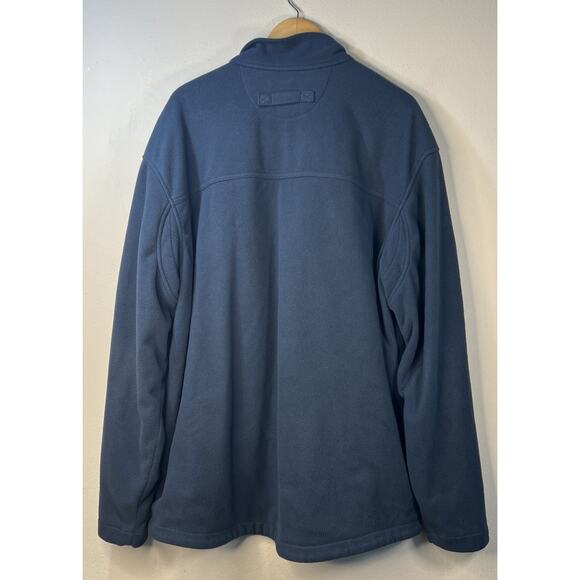 Duluth Trading Company Mens Heavy Duty Outdoor Fleece Jacket Blue XL tall Coat - Picture 6 of 10